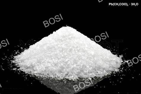 الرصاص غير المعطر II الأسيتات ثلاثي الهيدرات مستقر في ظل الظروف العادية 280-282.C نقطة الذابة
